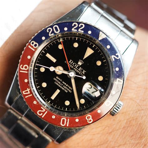 vintage rolex gmt blue bezel|genuine rolex bezel.